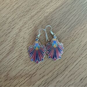 Vintage Peacock Earrings